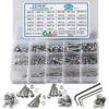 SZHKM 850pcs Stainless Steel Nuts and Bolts Assortment Metric Machine Screws Set M2 M3 M4 Screws Assorted Hex Bolts and Nuts kit for Electronics with Wrench screws BT9-03 19 7198N33tclL