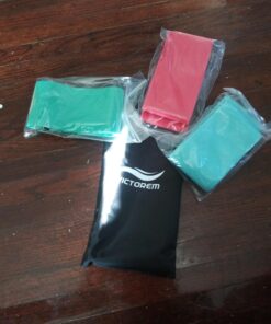 Victorem Resistance Hip Booty Bands Set - Fabric Bands for Glutes and Legs Exercise - with Digital Workout Guide Sky Blue, Pink, Mint 37 7198eyUSt9L