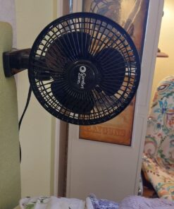 Comfort Zone 6 INCH - 2 Speed - Adjustable Tilt, Whisper Quiet Operation Clip-On-Fan with 5.5 Foot Cord and Steel Safety Grill, Black 22 7198qalwG9L