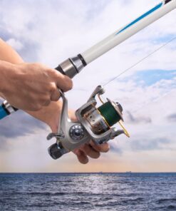 Yoshikawa Baitfeeder Spinning Reel Fishing 5.5:1 11 High Power Stainless Ball Bearings 30Lb Drag Right Left Hand Saltwater Freshwater Reversible Front Rear Drag Live Liner 3000-6000 5000 19 7199gFauML