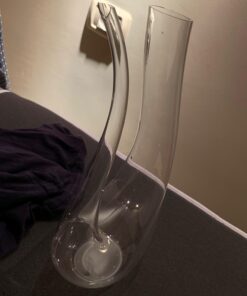 HiCoup Red Wine Decanter with Aerator - 750mL Crystal Glass Wine Carafe and Purifier for Home Bar 35 7199zrWstWL