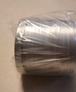 iPower GLDUCT4X8C 4 inch 8 feet Non-Insulated Flex Air Aluminum Foil Ducting Dryer Vent Hose for HVAC Ventilation with 2 Clamps, 4'' X 8', Silver 4'' X 8' 38 719AAHszkhL