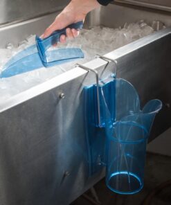 Carlisle FoodService Products SI5000 Polycarbonate Saf-T-Scoop and Guardian System, 6oz to 10oz, for Bar and Beverage Station, Blue 6 719AranYnBL