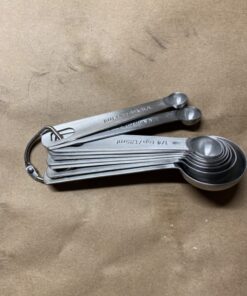 Measuring Spoons: U-Taste 18/8 Stainless Steel Spoons Set of 9 Piece: 1/16 tsp, 1/8 tsp, 1/4 tsp, 1/3 tsp, 1/2 tsp, 3/4 tsp, 1 tsp, 1/2 tbsp & 1 tbsp Dry and Liquid Ingredients XS-9 pcs 52 719B8P3cP2L