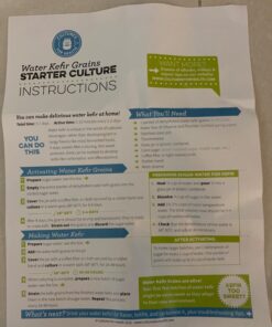 Cultures for Health Water Kefir Grains | DIY Fermented Probiotic Drink Powder for Stronger Gut Health | Heirloom Starter Makes Limitless Supply | Non-GMO Dairy Free Vegan Sparkling Water with Enzymes 0.19 Ounce (Pack of 1) 50 719BdtzGML