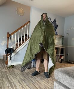 ECOOPRO Warm Weather Sleeping Bag - Portable, Waterproof, Compact Lightweight, Comfort with Compression Sack - Great for Outdoor Camping, Backpacking & Hiking-83 L x 30" W Fits Adults Olive green 28 719C2eYFTL