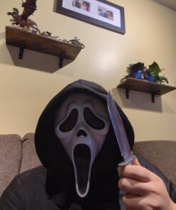 Mossy Oak Fixed Blade Bowie Knife, 2-piece Hunting Knife with Leather Handle Featuring Laser Pattern, Sheath Included 31 719DvQBkkVL