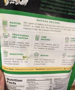 Jade Leaf Matcha Organic Culinary Grade Matcha Green Tea Powder - Premium Second Harvest - Authentic Japanese Origin (3.53 Ounce Pouch) Culinary Grade (Pouch) 3.53 Ounce (Pack of 1) 33 719EPMgXFZL