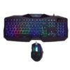 Rii Gaming Keyboard and Mouse Combo,LED Rainbow Backlit USB Wired Computer Keyboard 104 Key,Spill-Resistant Design,Ergonomic Wrist Rest Keyboard Mouse Set for Windows PC Gamer. Black 41 719EwB37LBL
