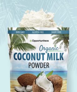 Opportuniteas Coconut Milk Powder Organic - Non Dairy Vegan Creamer For Coffee, Tea, Smoothies, Yogurt & Cooking - Full Fat & Unsweetened For Keto & Paleo Diet - Dried & Powdered at a Low Temperature 14 719FcNDXd9L