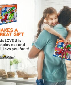 3 Bees and Me Dinosaur Car Toys for Toddlers | Dinosaurs with Wheels 4-in-1 Pack, Fun Party Toy, Play Set for Kids | Birthday Gift for Boys and Girls 26 719FeSJmIVL