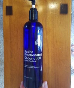 Radha Beauty Fractionated Coconut Oil - 100% Pure & Natural Carrier and Base Oil for Aromatherapy, Hair and Skin - Comes with Pump, 16 fl oz. 35 719FqaM4JzL