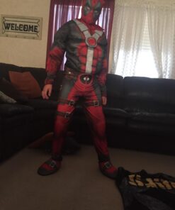 Rubie's Men's Deadpool Deluxe Muscle Chest Costume and Mask Extra-Small As Shown 16 719FzcFG4BL