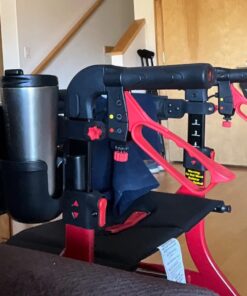 Accmor Stroller Cup Holder with Phone Holder, Bike Cup Holder, Cup Holder for Uppababy Stroller, 2-in-1 Universal Cup Phone Holder for Stroller, Bike, Wheelchair, Walker, Scooter, Black A-Black 29 719GLx9ouuL