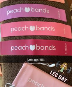 Peach Bands Resistance Bands Set - Exercise Workout Bands for Legs and Butt 35 719GNLOSOkL