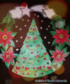 Merry Christmas: a beautiful colouring book with Christmas designs on a black background, for gloriously vivid colours (Merry Christmas (Christmas designs on a black background)) 15 719GoUtG2gL