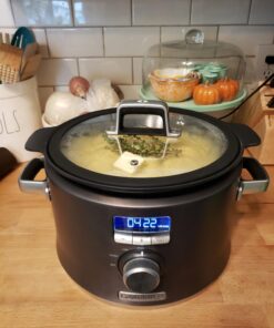 Calphalon Slow Cooker with Digital Timer and Programmable Controls, 5.3 Quarts, Stainless Steel 51 719HSAGZ3NL