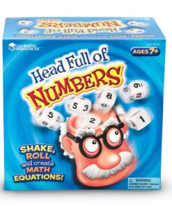 Learning Resources Head Full Of Numbers, Math Games for Kindergarten, Basic Math Skills, 13 Piece Set, Ages 7+ 8 719IH4ZQIdL