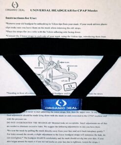 Organic Deal Universal CPAP Headgear Strap - Replacement for Philips Respironics Headgear & ResMed CPAP Supplies - CPAP Mask Strap - CPAP Head Strap Compatible w/ResMed Mask & Others (Clips NOT Incl) 18 719Ig02zz7L