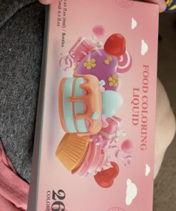 Food Coloring for Baking - 26 Vibrant Cake Coloring Liquid Set for Dessert Decorating, Food Grade Food Dye for Icing,Fondant,Cookies,Easter Egg,Making DIY Supplies Kit- 0.25 Fl. oz (6 ml)/Bottles 0.25 Fl Oz (Pack of 26) 33 719JUwW1aqL