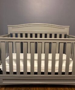 Delta Children Emery 4-in-1 Convertible Baby Crib - Greenguard Gold Certified, Grey 4-in-1 Crib 46 719JV9oYzeL