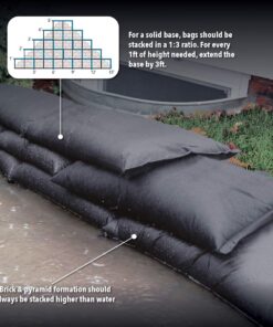 Quick Dam - QD1224-6 Water Activated Flood Bags 1ft x 2ft, 6-Pack 21 719JgdKJ75L