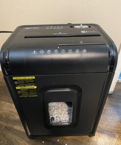 Amazon Basics 8 Sheet High Security Micro Cut Shredder with Pullout Basket, Black 28 719LcZfwGL