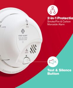 First Alert BRK SC9120B-12 Hardwired Smoke and Carbon Monoxide (CO) Detector with Battery Backup, 12-Pack Alarm 10 719Ly4yYQEL