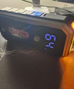 BUTURE 5000A Car Battery Jump Starter (All Gas/10L Diesel) Smart Portable Car Jump Starter Battery Pack, 12V Safe Jump Box Car Jumper Starter with Extended Jumper Cables, Fast Charge, 160W DC, Lights 59 719MMM65Y5L