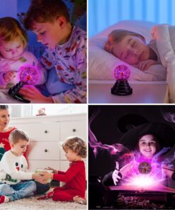 Theefun Plasma Ball, 3 Inch Plasma Lamp, Touch Sensitive Plasma Globe USB or Battery Powered Nebula Thunder Lightning, Novelty Toy for Kids, Parties, Prop, Bedroom, Home, Decoration, Christmas Gifts 24 719MvYb1QFL
