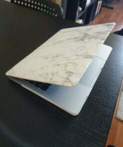 MOSISO Compatible with MacBook Pro 13 inch Case M2 2023, 2022, 2021-2016 A2338 M1 A2251 A2289 A2159 A1989 A1708 A1706, Plastic Pattern Hard Shell Case&Keyboard Cover&Screen Protector,White Marble 57 719NeK3eARL