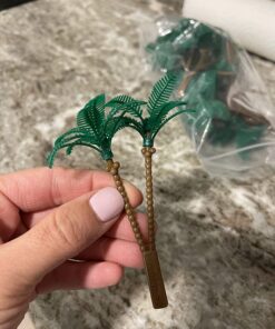 Bag of 12 ~ Palm Tree Picks ~ Cake / Cupcake Topper 21 719Nj46Ed8L