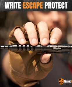The Atomic Bear Tactical Pen - Pen With Window Breaker - Used in Police and Military Gear - Ballpoint Pens with Free 2nd ink refill 30 719Os1mHvxL