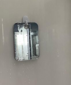 The Shave Well Company Original Anti-Fog Shaving Mirror | Fogless Bathroom Shower Mirror with Handheld Option for Men and Women | Hanging Shower Mirror Includes Long-Lasting Removable Adhesive Hook Original Mirror 29 719Q54hJSAL