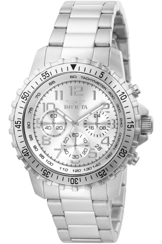 Catalog 1 Invicta Men's Specialty Quartz Watch with Stainless Steel Band 45mm Silver