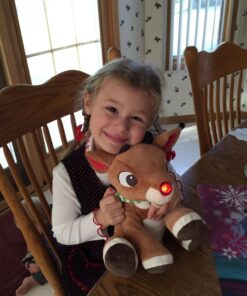 Rudolph the Red - Nosed Reindeer - Stuffed Animal Plush Toy with Music & Lights Rudolph 23 719SAgHLaL