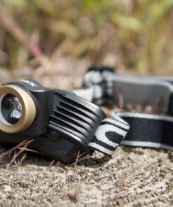 Dorcy 215-Lumen Weather Resistant Spot Beam LED Headlight, Black and Gold (41-2097) 12 719SRscog3L