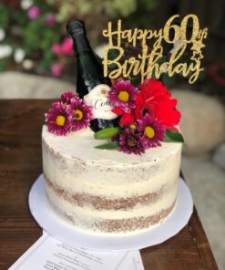 Gold Glitter Happy 60th Birthday Cake Topper,Hello 60, Cheers to 60 Years,60 & Fabulous Party Decoration 33 719SdN1TmpL