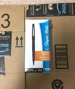 Paper Mate Flair Point-Guard Porous Point Pens, 12 Black Pens. 40 719T21KKDL