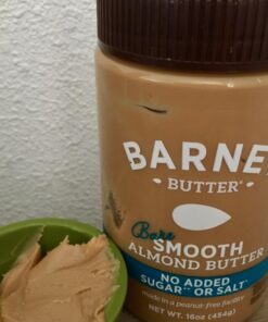 Barney Butter Almond Butter, Bare Smooth, 16 Ounce Jar, No Added Sugar or Salt, Skin-Free Almonds, No Stir, Non-GMO, Gluten Free, Keto, Paleo, Vegan 16 Ounce (Pack of 1) 25 719VV6a7sGL