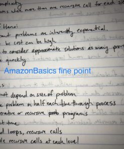Amazon Basics Retractable Gel Ink Pens - Fine Point Pen, Black, 12-Pack 23 719WCBiXntL