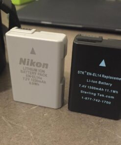 STK EN-EL14 EN-EL14a Battery Pack for Nikon D3200 D3400 D3500 D3300 D3100 D5100 D5200 D5500 D5600 D5300 EL14 EL14A ENEL14 ENEL14A EN EL 14 14a D 3200 3300 3400 3500 3100 5100 5200 5500 5600 Grip 40 719WSoehDhL
