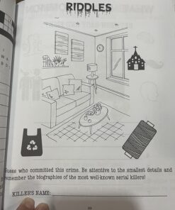 True Crime Activity Book for Adults: Over 100 Activities To Learn More About Infamous Serial Killers And Their Horrific Crimes - Trivia, Puzzles, Coloring Pages, Memes & More Paperback, Large Print 8 719Wn31YCTL
