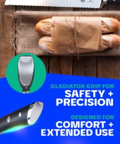 Dalstrong Serrated Bread Knife - 10 inch - Gladiator Series Elite - Forged High-Carbon German Steel - G10 Handle Kitchen Knife - Sheath Included - Razor Sharp Slicer - Slicing Knife - NSF Certified 10" 28 719Y FWY3LL