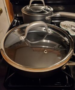 Wodillo Pots and Pans set, Nonstick Kitchen Cookware Sets, 5 PCS Induction Cookware Set, Non Stick Cooking Set w/Frying Pans & Saucepans,Dishwasher Safe, Oven Safe to 420°F 5PCS/Black 40 719Y6ecXgL