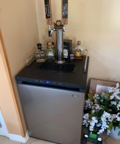 Kegco K309SS-124" Wide Homebrew Single Tap Stainless Steel Digital Kegerator 30 719YHDkINL