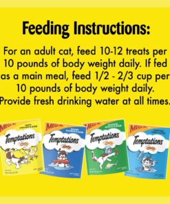 TEMPTATIONS Classic Crunchy and Soft Cat Treats Mega Pack, (5) 6.3 oz. Pouches 20 719YTd9pmxL
