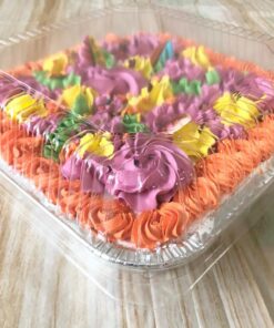 (35 Pack) 8” x 8” Square Baking Cake Pans with Plastic Dome Lids | Heavy Duty l Disposable Aluminum Foil Tins l Portable Food Containers l Perfect for Roasting Oven Toaster Cooking 35 45 719ZGI04 L