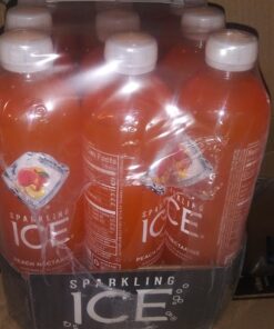 Sparkling Ice, Peach Nectarine Sparkling Water, Zero Sugar Flavored Water, with Vitamins and Antioxidants, Low Calorie Beverage, 17 fl oz Bottles (Pack of 12) 28 719ZUW8s GL