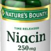 Nature's Bounty Niacin Pills and Supplement, Supports Nervous System and Cellular Energy Production, 250mg, 90 Capsules 250 mg 90 Count (Pack of 1) 21 719ZrLyloZL